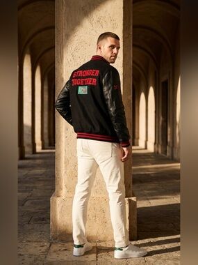 Retro Fila Raddix Varsity Jacket Relaxed Fit Mens Size Small